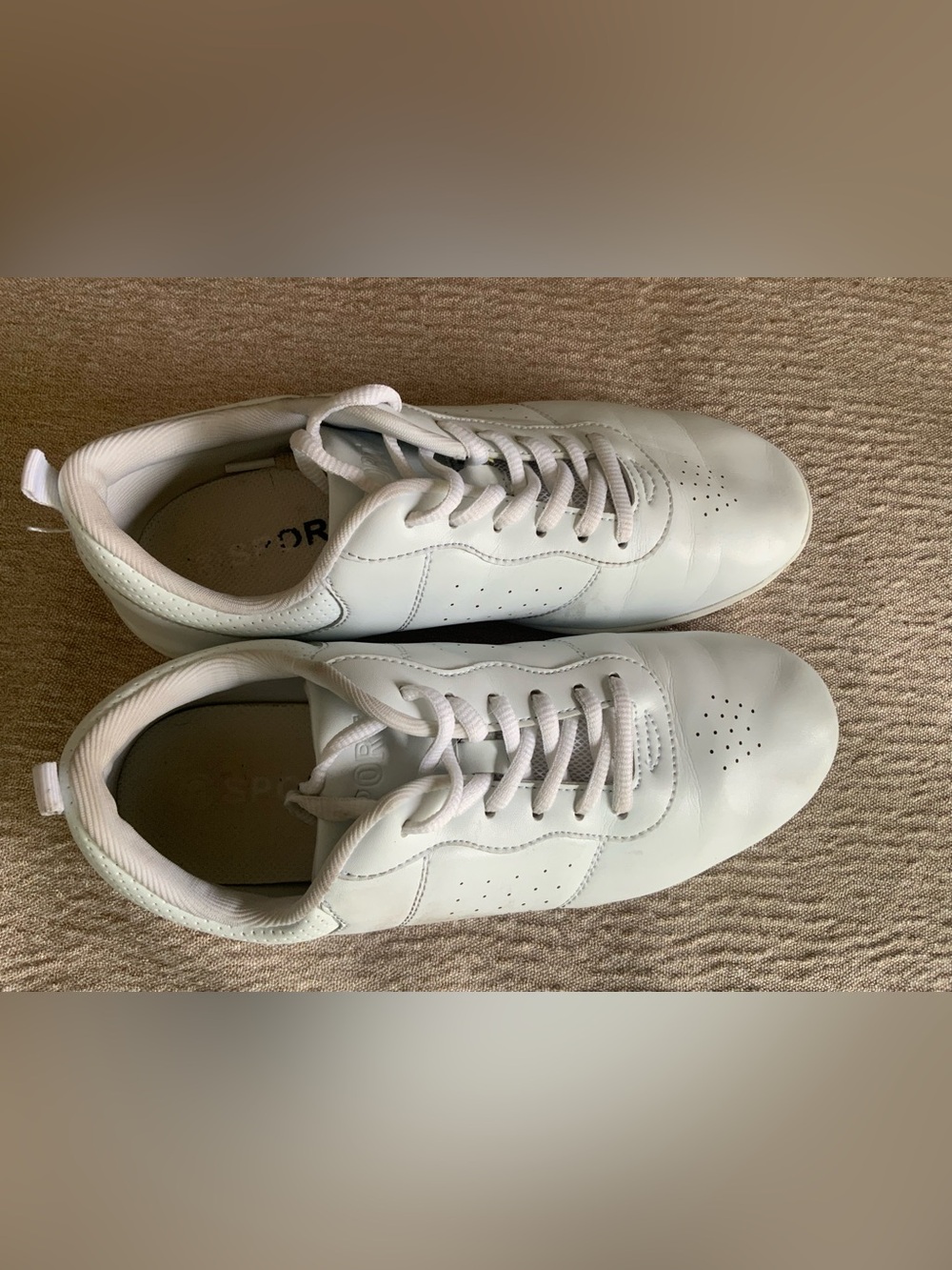 Super Clean, Bright White Cheer Shoes 
Size 39